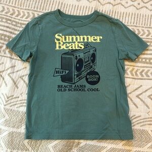 Boys Organic cotton "summer beats" boombox‎ t-shirt
